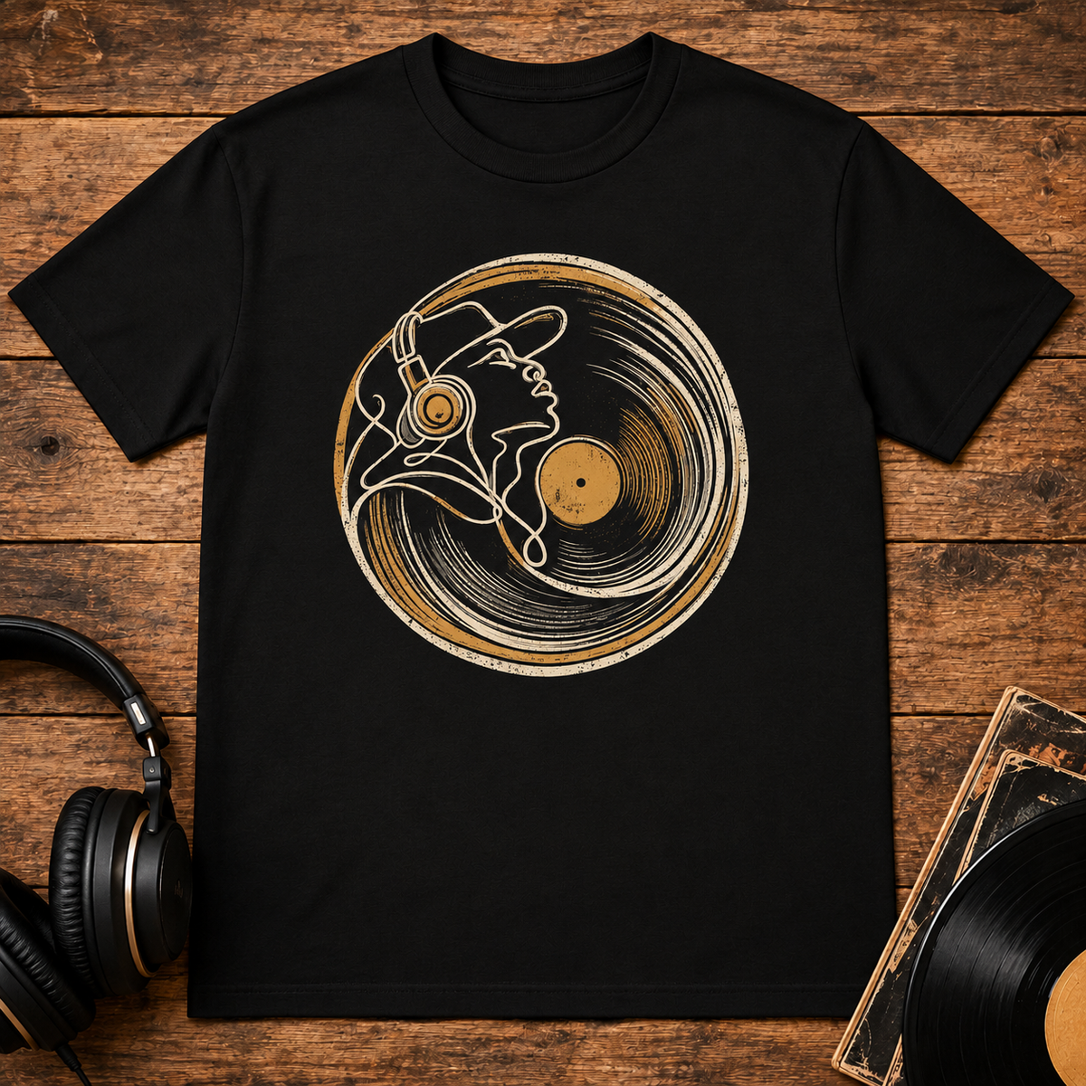 Vinyl DJ Record T-Shirt
