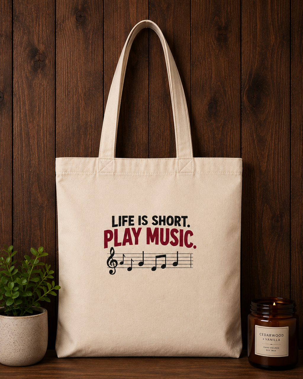 Cotton Canvas Tote Bag