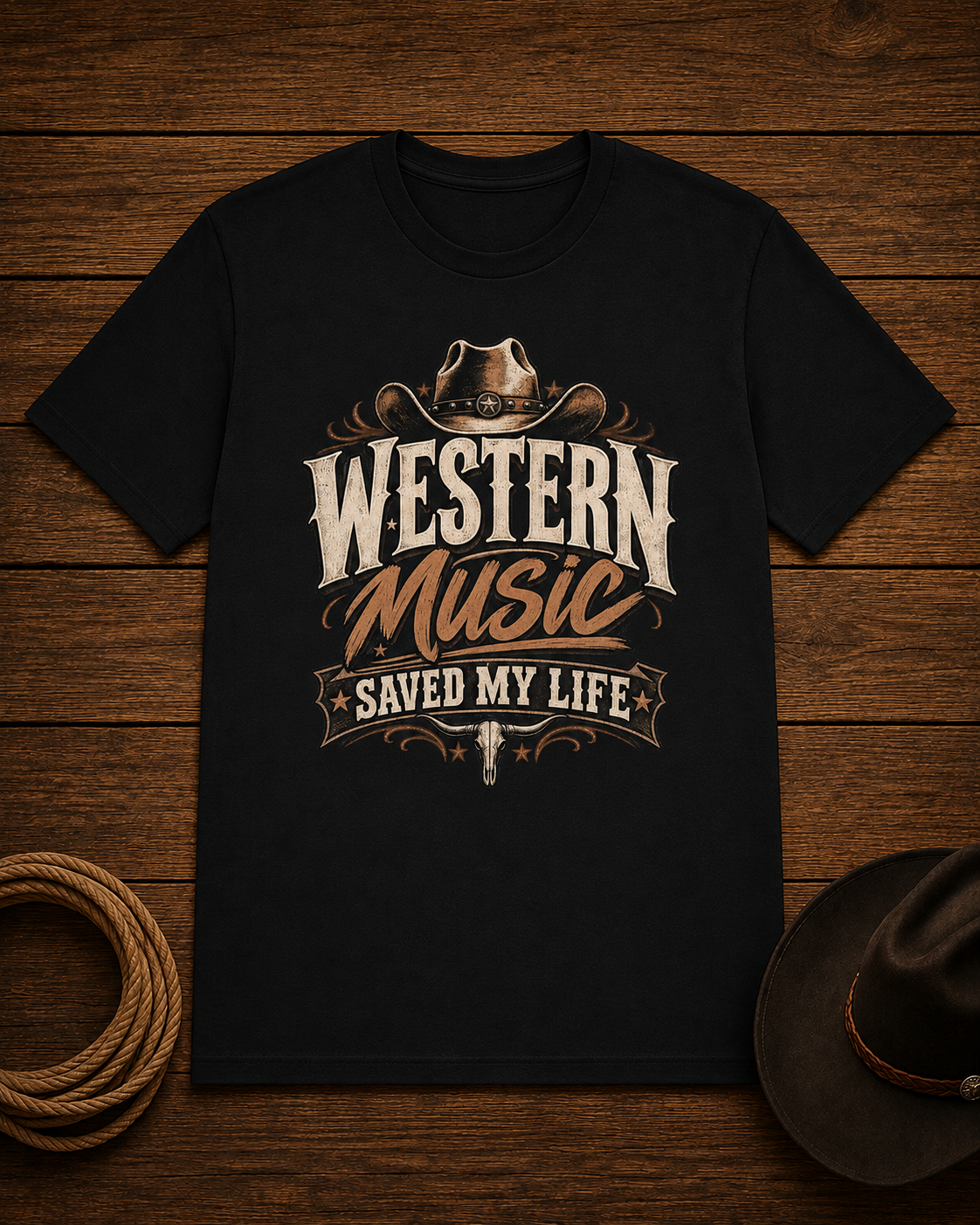 Western Music Saved My Life T-Shirt